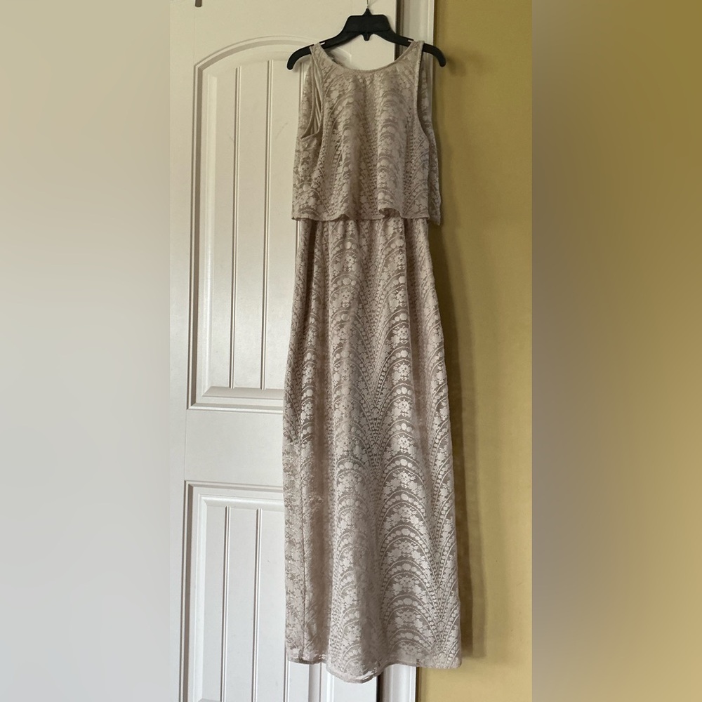 🆕 LONDON TIMES MAXI CROCHET DRESS ( Sz 4)
